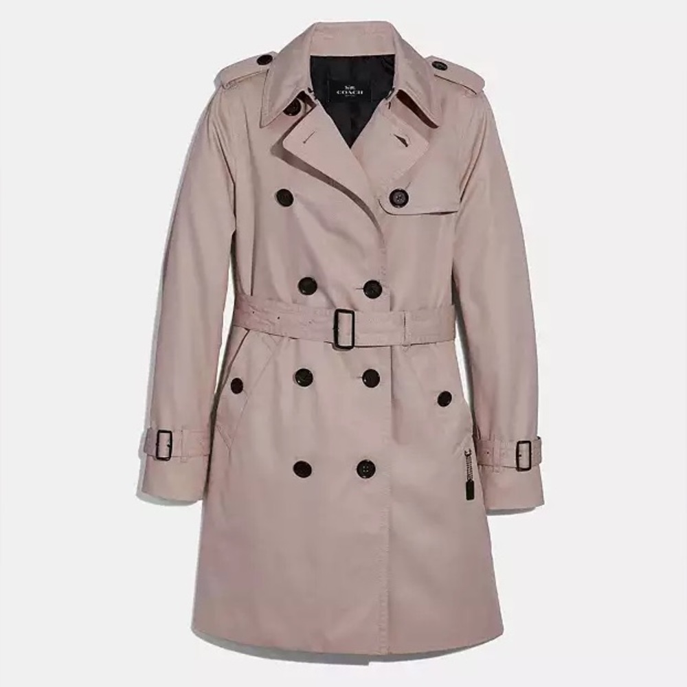Coach Women's Trench Coat color pink